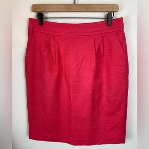 BANANA REPUBLIC Dark Coral Pencil Skirt | Size 8